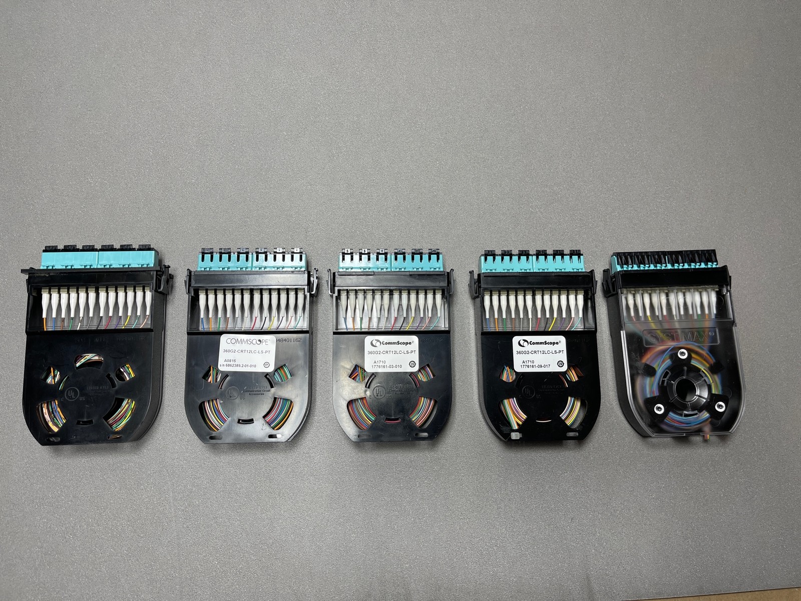 5x Pack Lot Commscope 360G2-CRT12LC-LS-PT 360G2 OM4 Multimode Fiber Cartridge