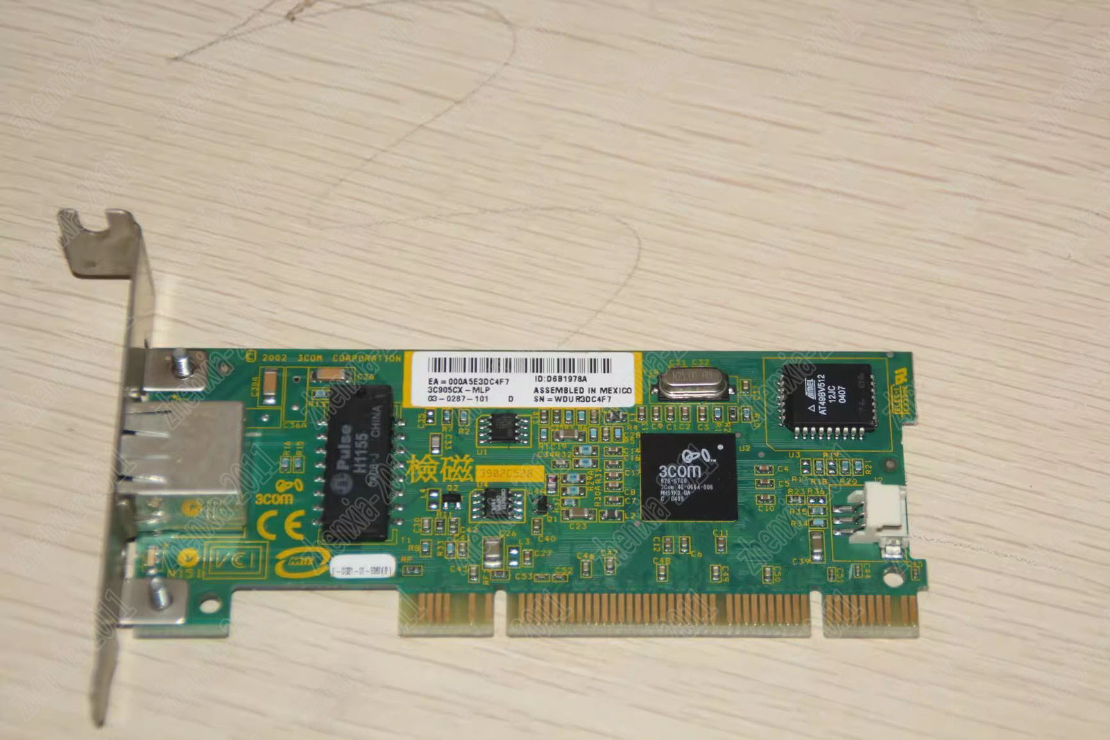 1PC Used 3COM 3C905CX-MLP Network card