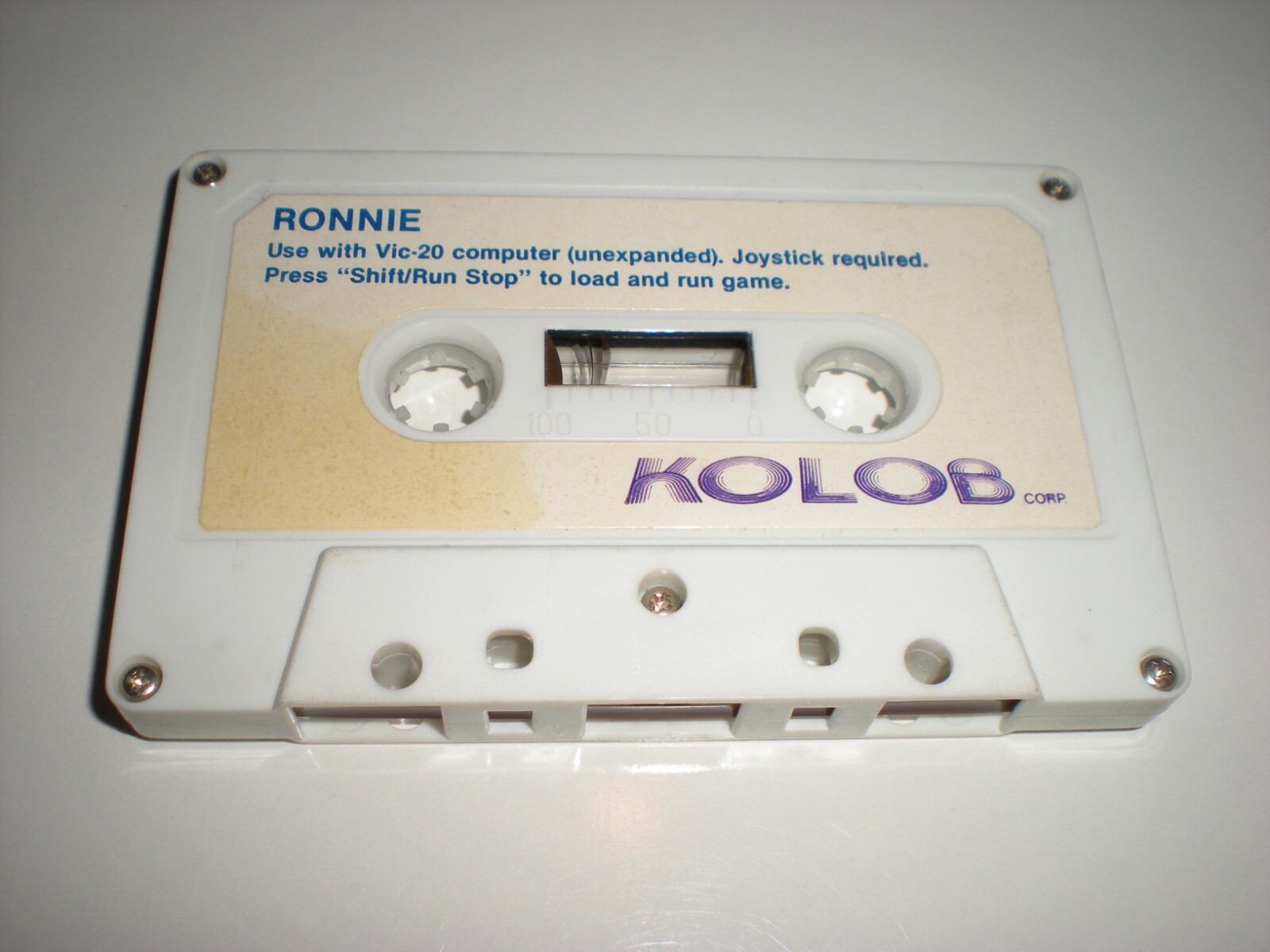 Ronnie (Reagan) extremely rare game for Commodore Vic-20 similar to PacMan. Tape