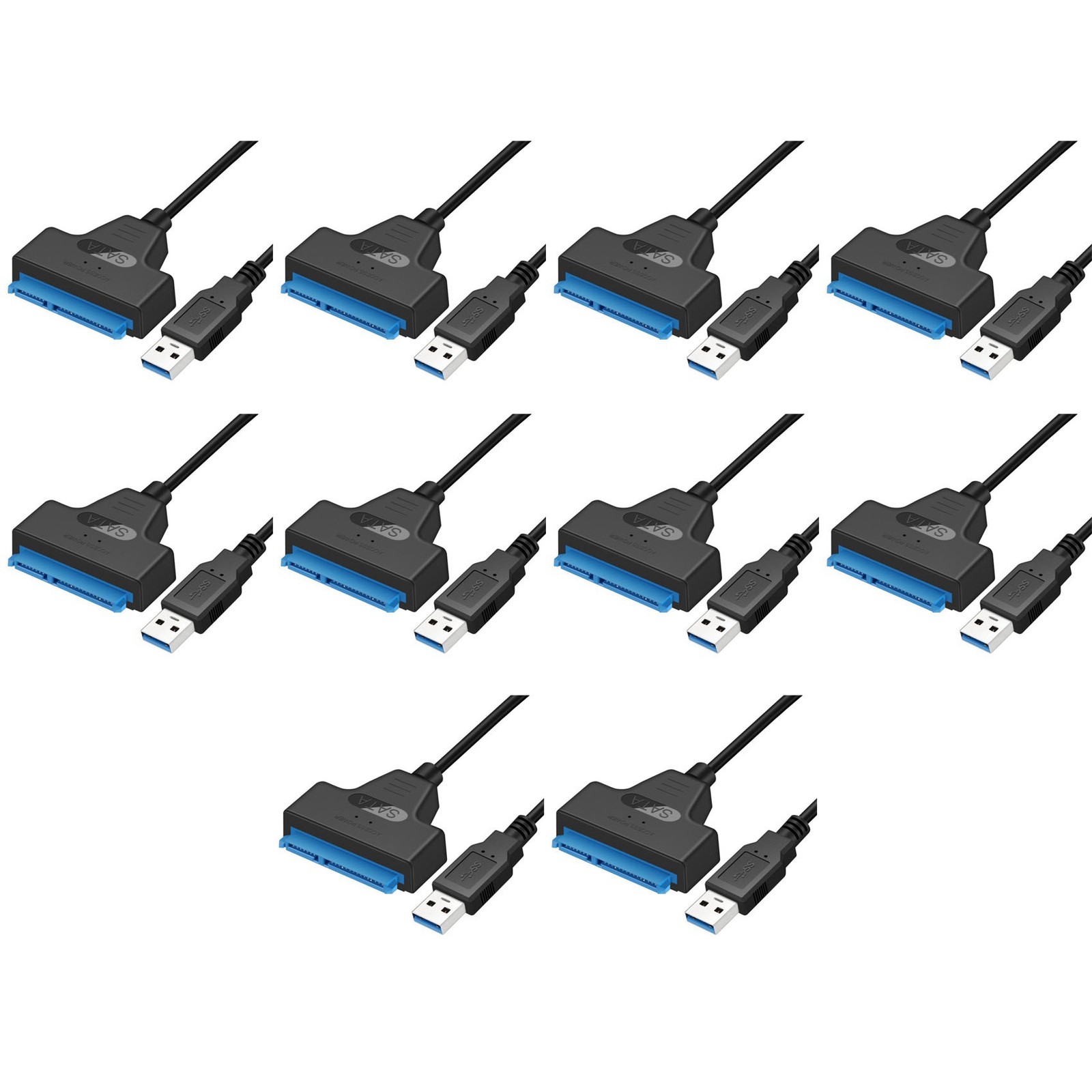 10X USB  Cable  3 to USB 3.0 Adapter USB  Adapter Cable Support 2.5 Inches9808