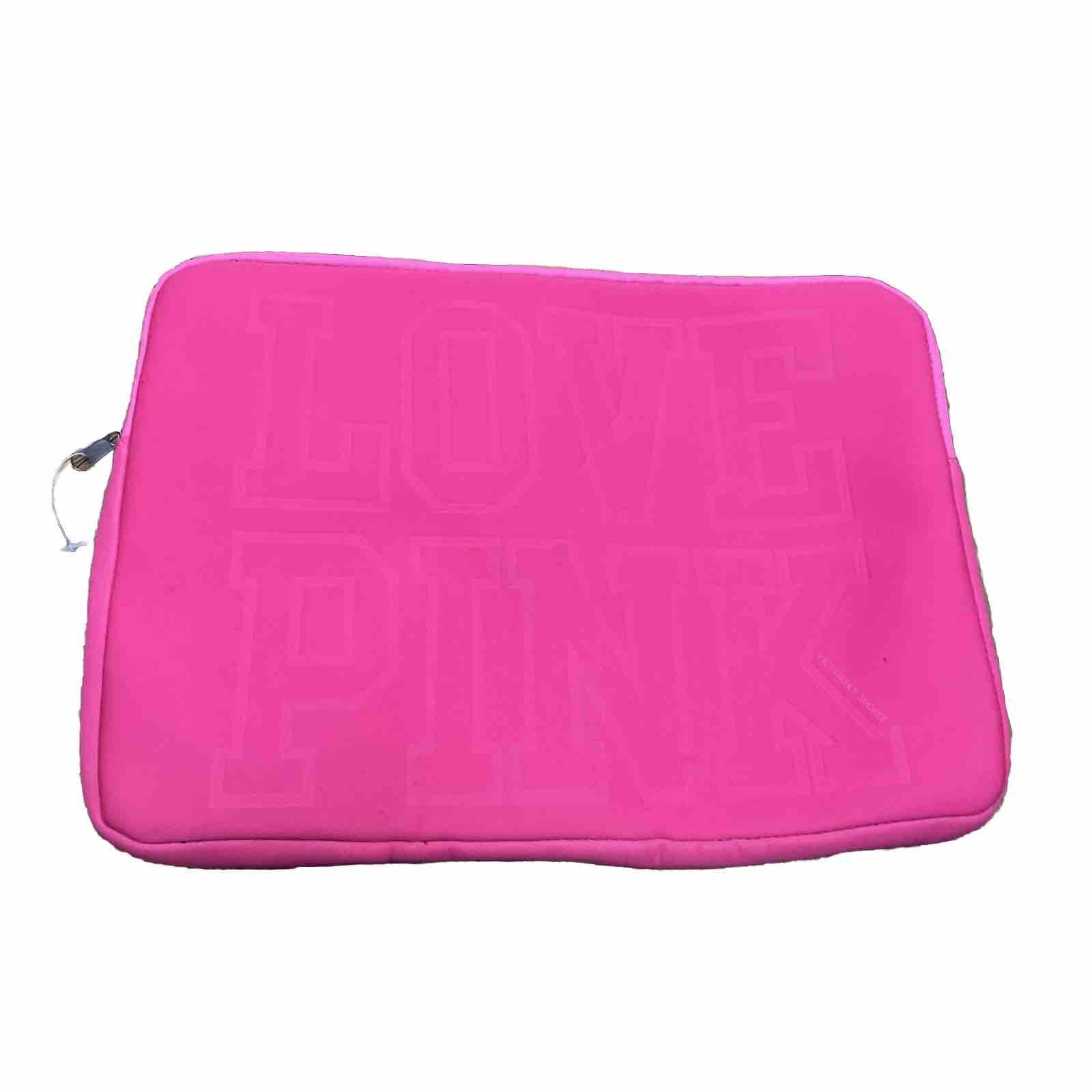 Victoria's Secret PINK LOVE  Padded Laptop Case Bag sleeve FITS 17” NWT
