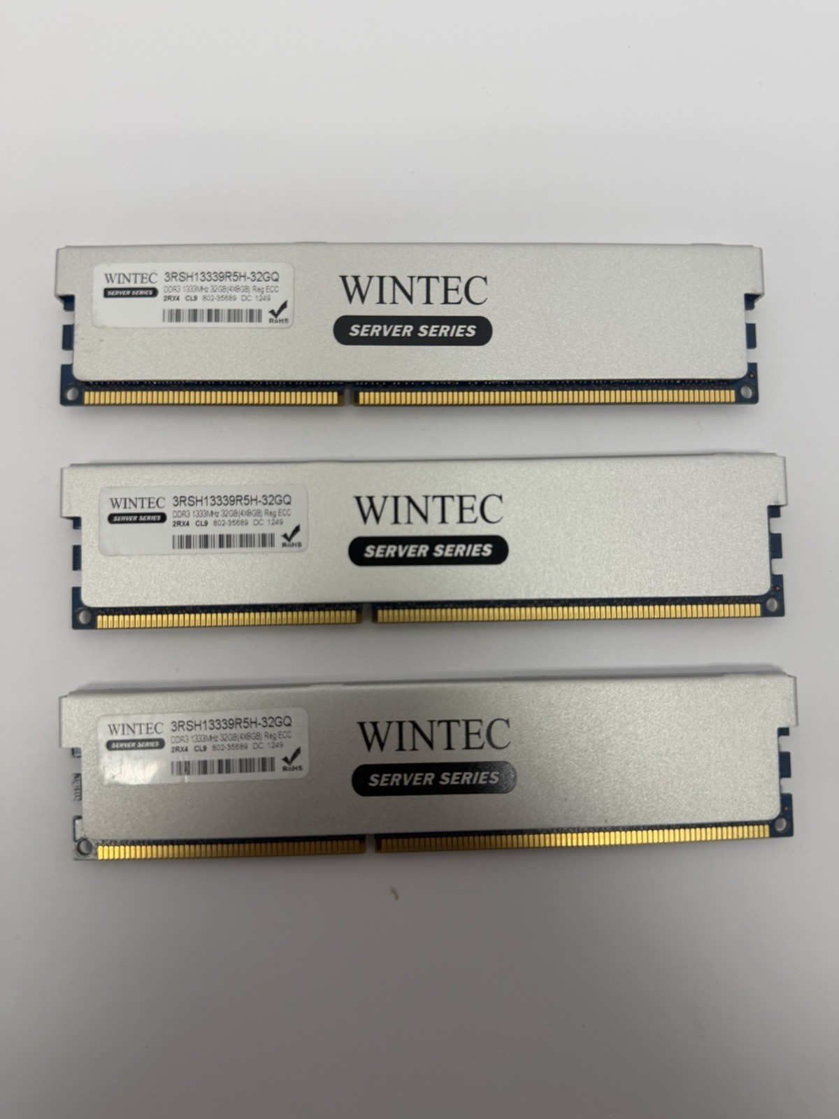 3x Wintec Server Series 32GB (4x8) DDR3 Server Memory 1333 MHz 3RSH13339R5H-32GQ