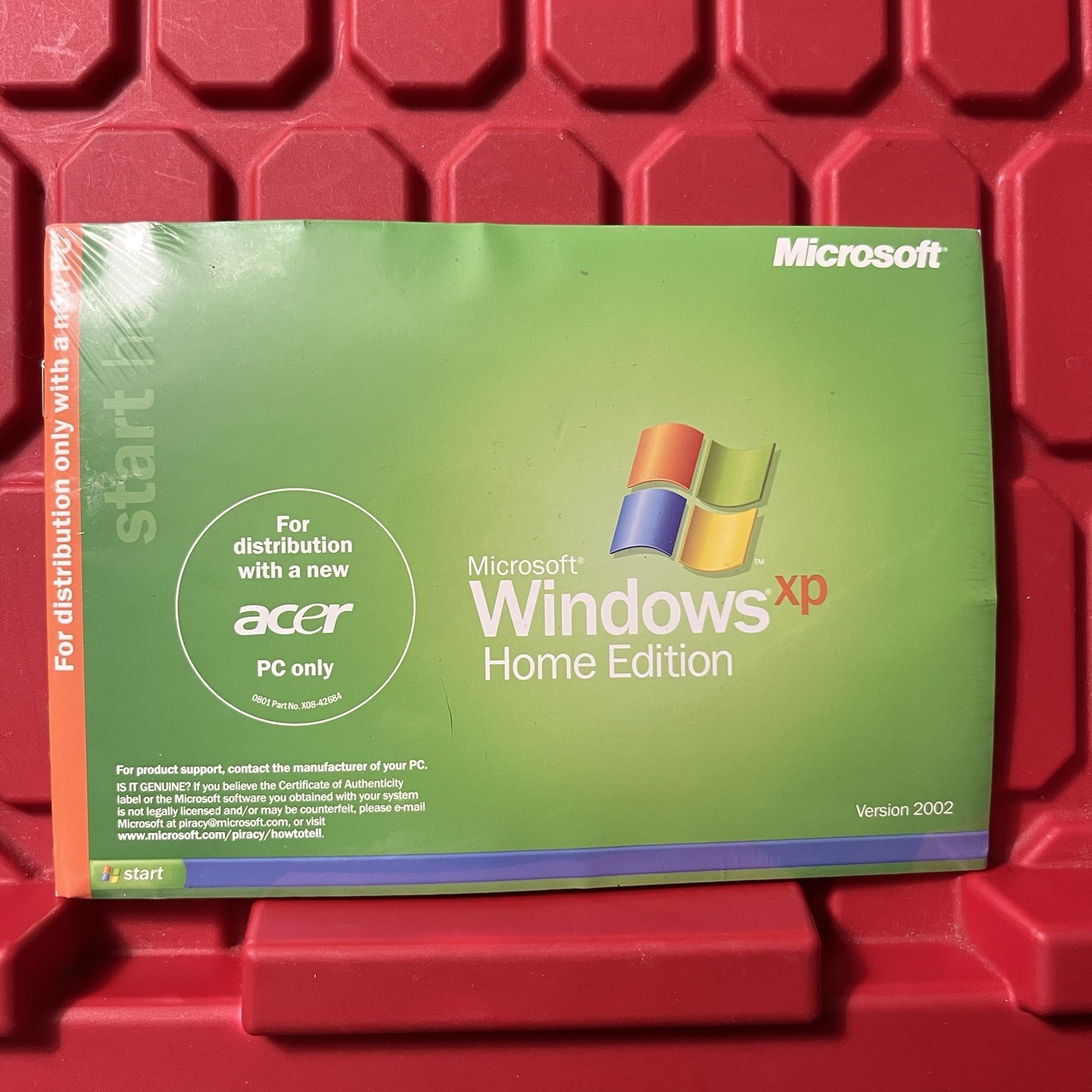 Microsoft Windows XP Home Edition 2002 Brand New Factory Sealed Dist w/ New Comp