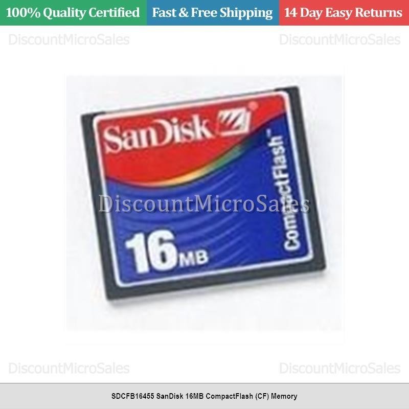 SDCFB16455 SanDisk 16MB CompactFlash (CF) Memory