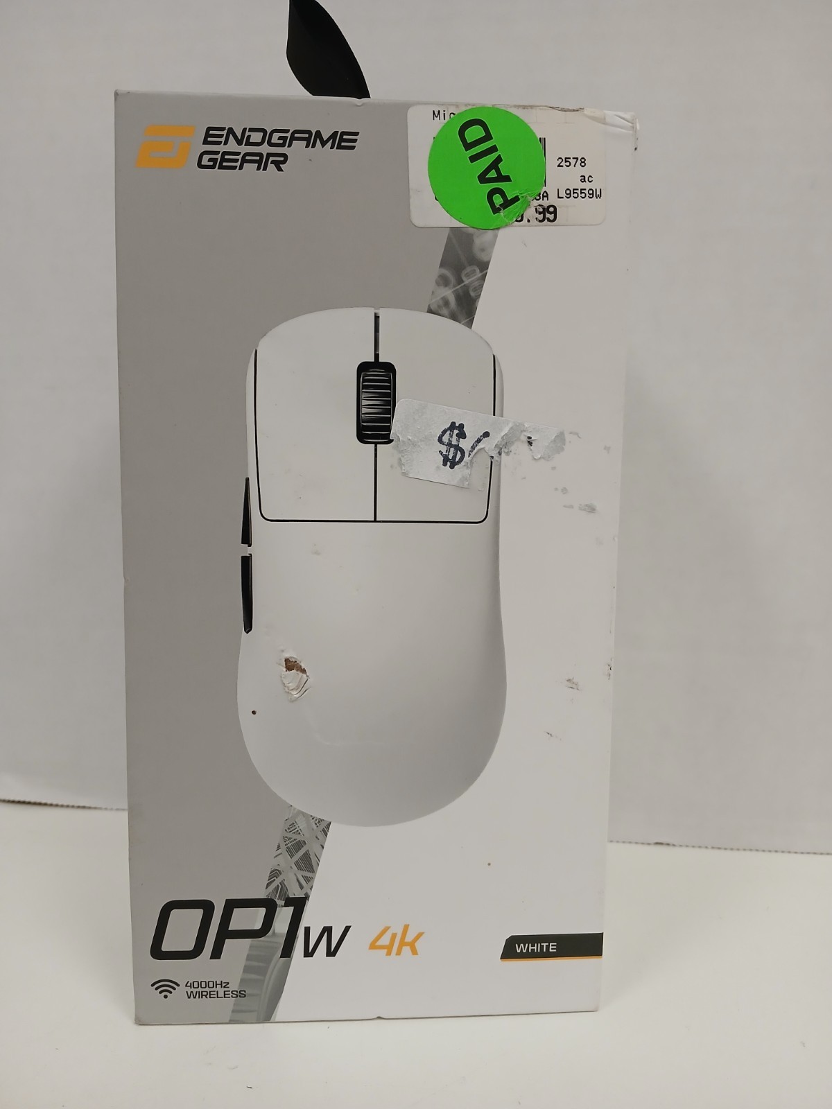 Endgame Gear OP1W 4K Wireless Mouse, White