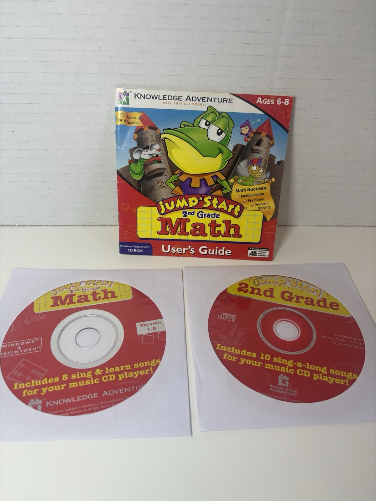 Jumpstart Advanced Second Grade & 2nd Grade Math PC Ages 6-8 BUNDLE