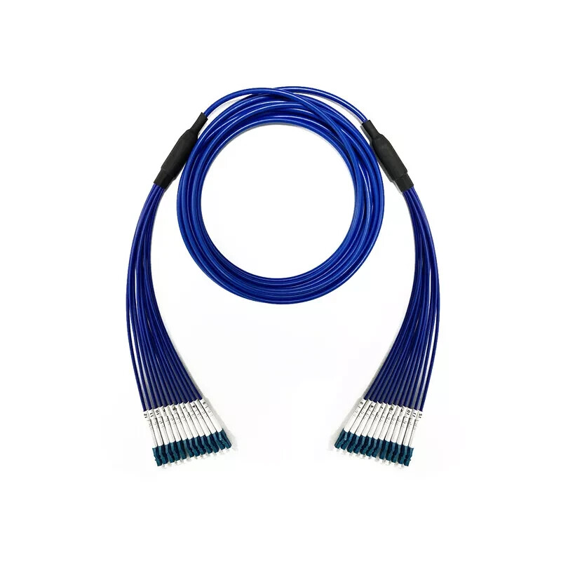 100M Indoor Armored LC-ST 12 Core Single-Mode 9/125 Fiber Patch Cord-97435
