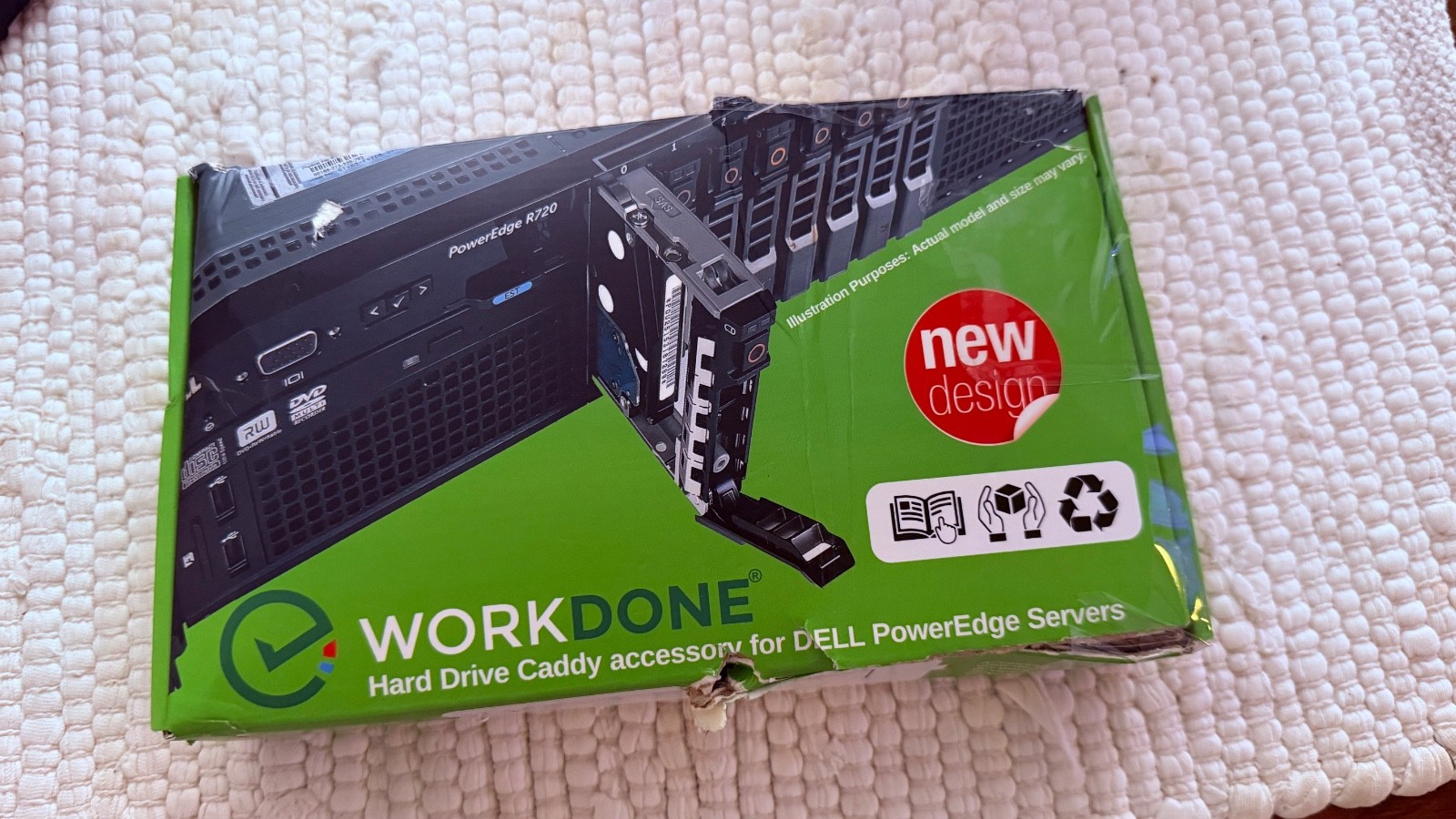 WORKDONE HARD DRIVE CADDY Accesory for DELL PowerEdge Servers
