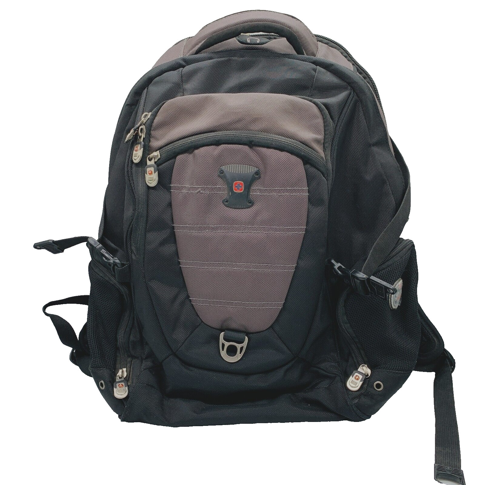 Swiss Gear Backpack Computer Laptop Bag Synergy Shock Business Black Gray 