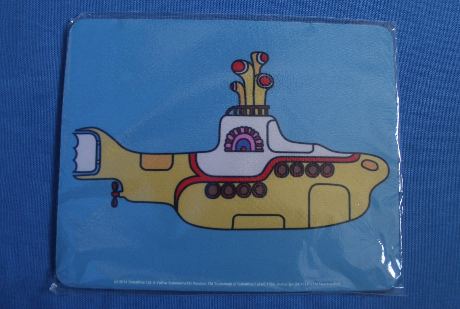 The Beatles Yellow Submarine Die Cut Mouse Pad Licensed 2014 Subafilms Ltd New