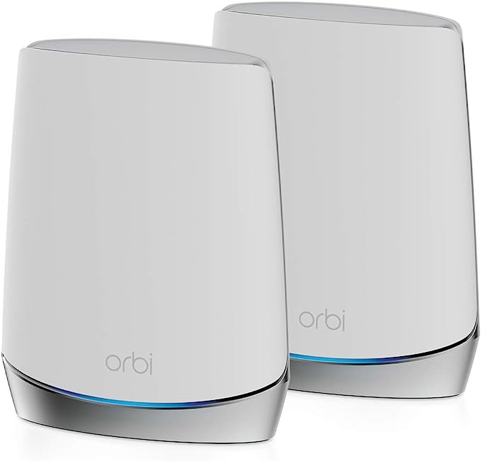 NETGEAR Orbi Tri-band Mesh WiFi 6 System 1 Extender AX4200 RBK752-100NAR - White