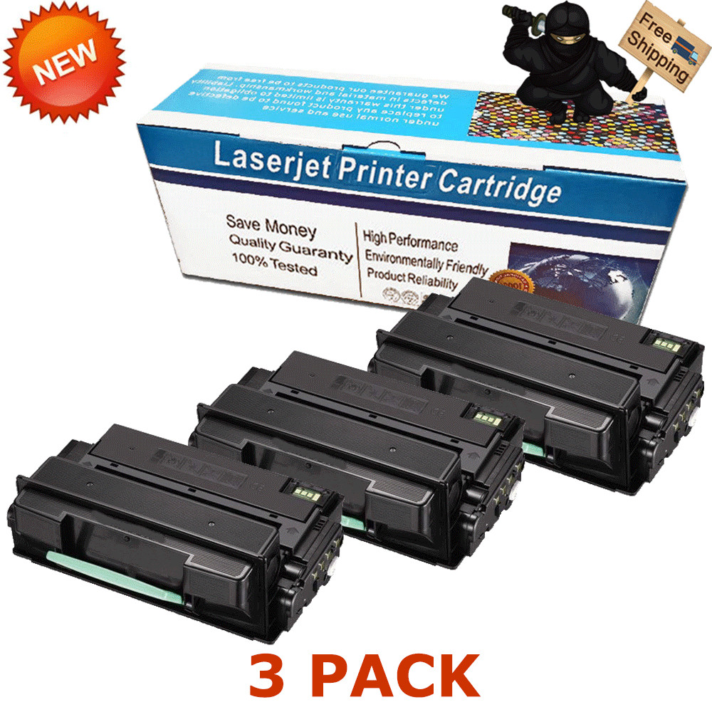 3 PK MLT-305L Black Toner Cartridge For Samsung ML-3750 ML-3750ND 15K High Yield