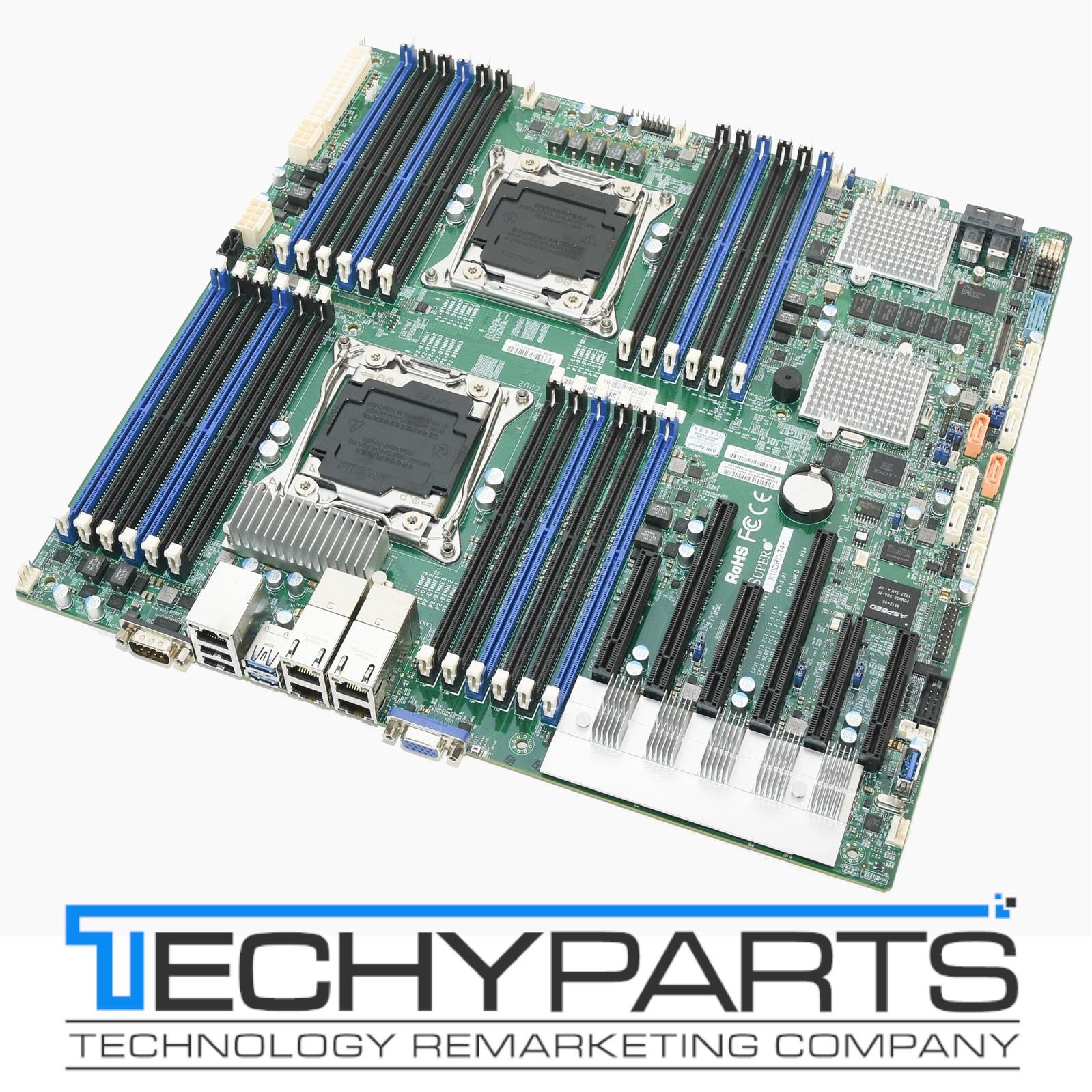 Supermicro X10DRC-T4+ Intel C612 EE-ATX Dual LGA2011-3 10Gb LAN SAS3 Motherboard