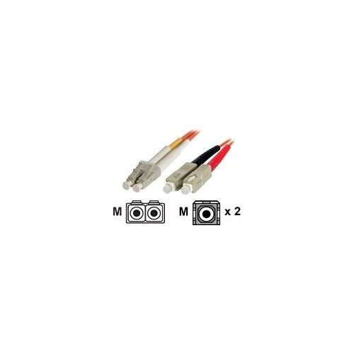 Startech FIBLCSC2 2m Multimode Fiber Patch Cable LC-SC Orange