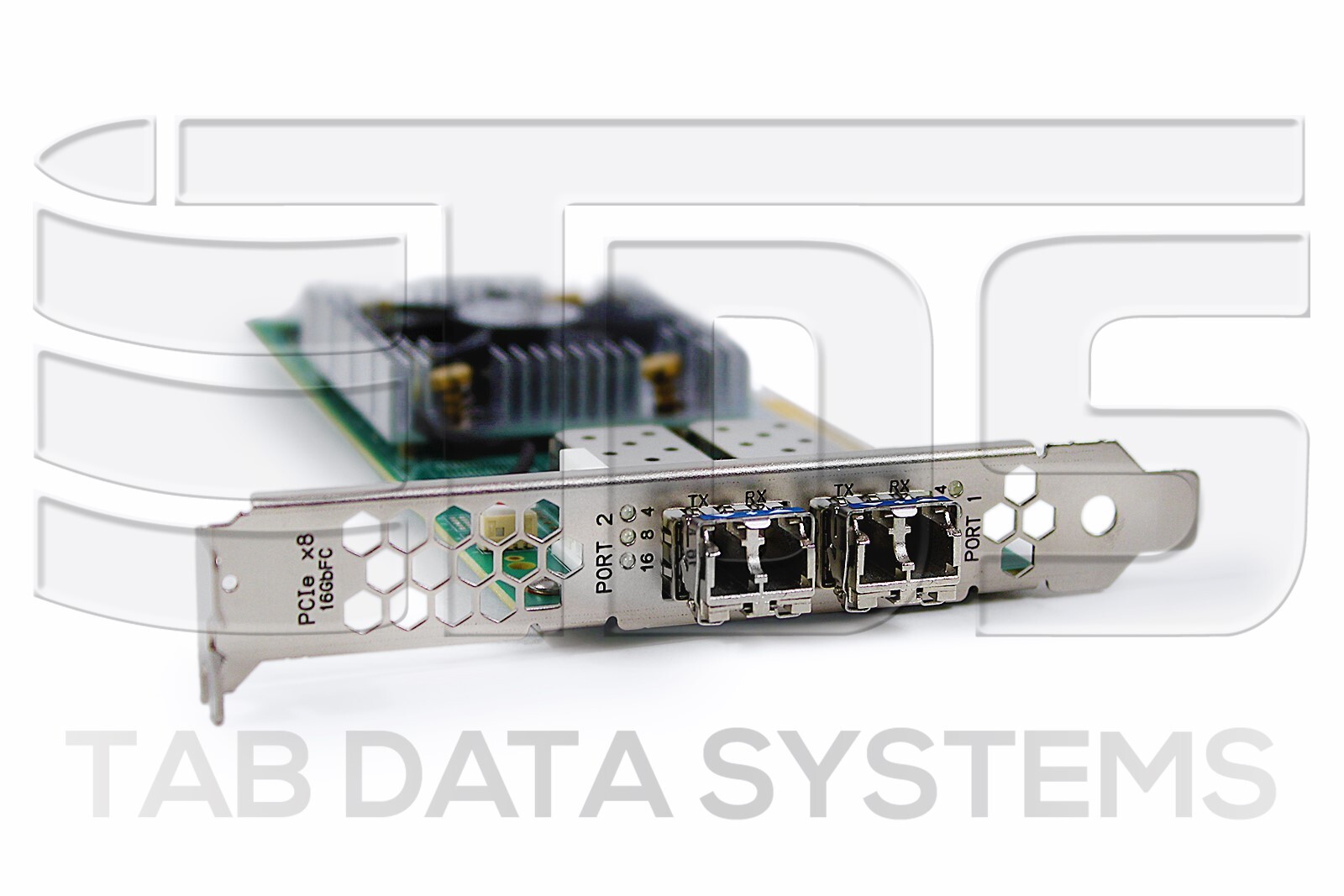 Qlogic QLE2672-WBF 16GB 2-Port Fiber Channel Low Height w/ Optics HD8310405-75