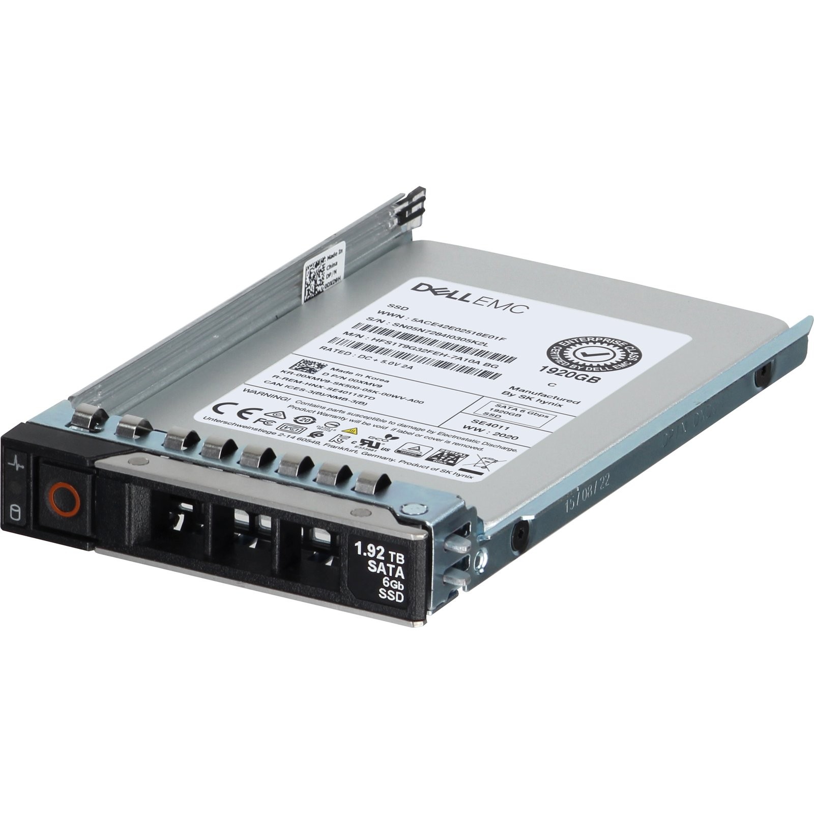 0XMV9 Dell 1.92TB 6Gbs SATA RI TLC 2.5 SSD SE4011 CPO -R