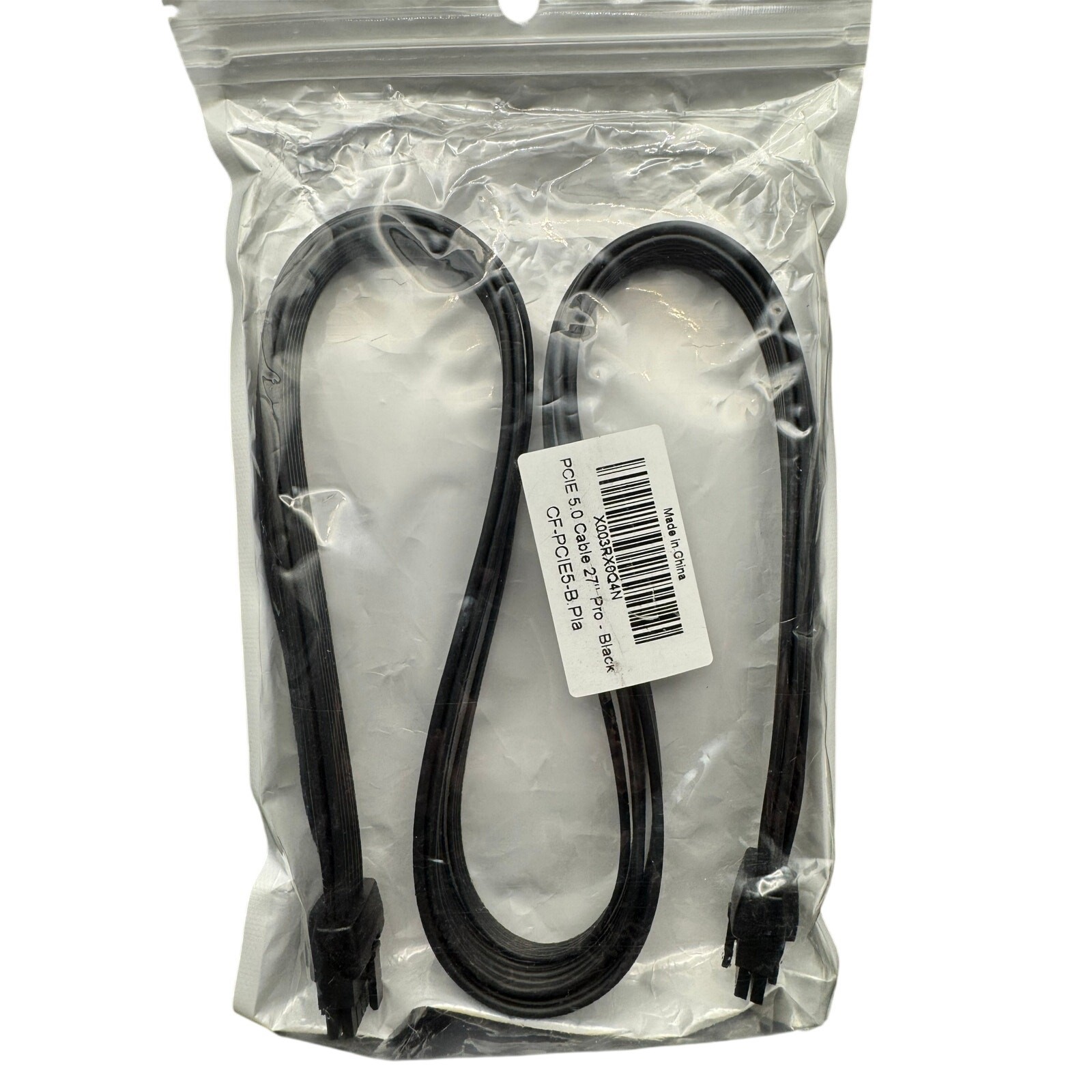 PCIe 5.0 Cable 27" 16AWG ATX 3.0 12VHPWR 600W 16Pin (12+4)  Pro-Black GPU Cable
