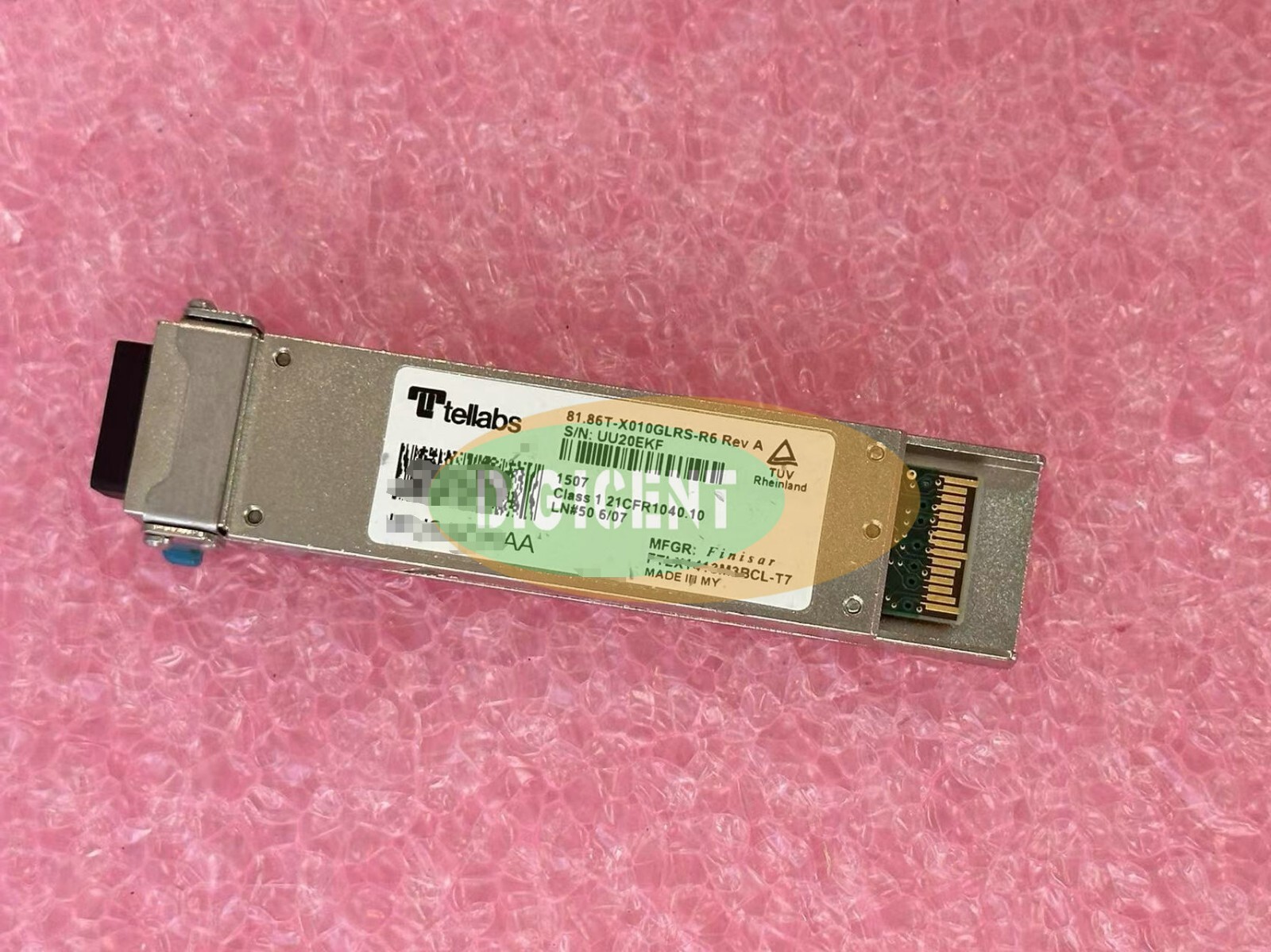 TELLABS  81.86T-X010GLRS-R6  REV-A  XFP  OC192  LR 1310nm  10km