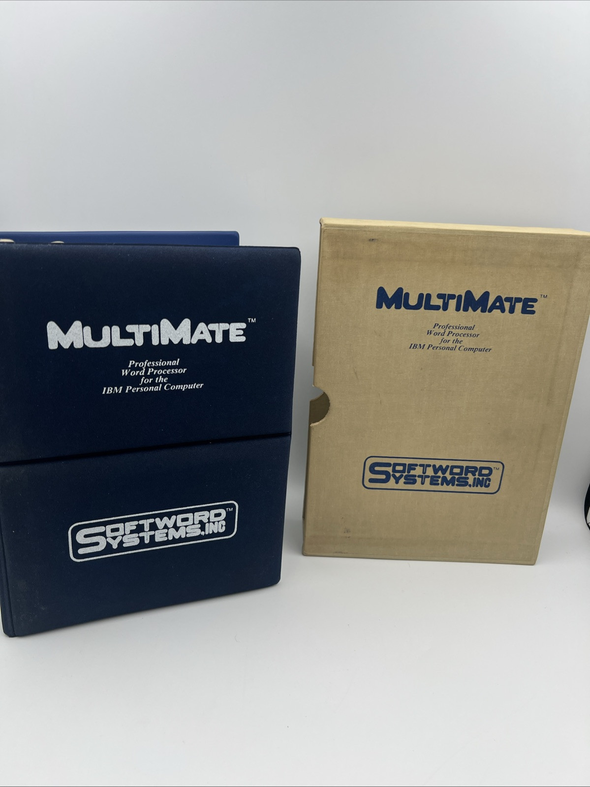 1982 MultiMate Pro Word Processor for IBM PC Manual +5 floppy disks, Good Cond