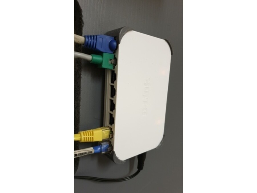 Wall / Under Desk Mount for D-Link Dlink GO-SW-8G Network Switch