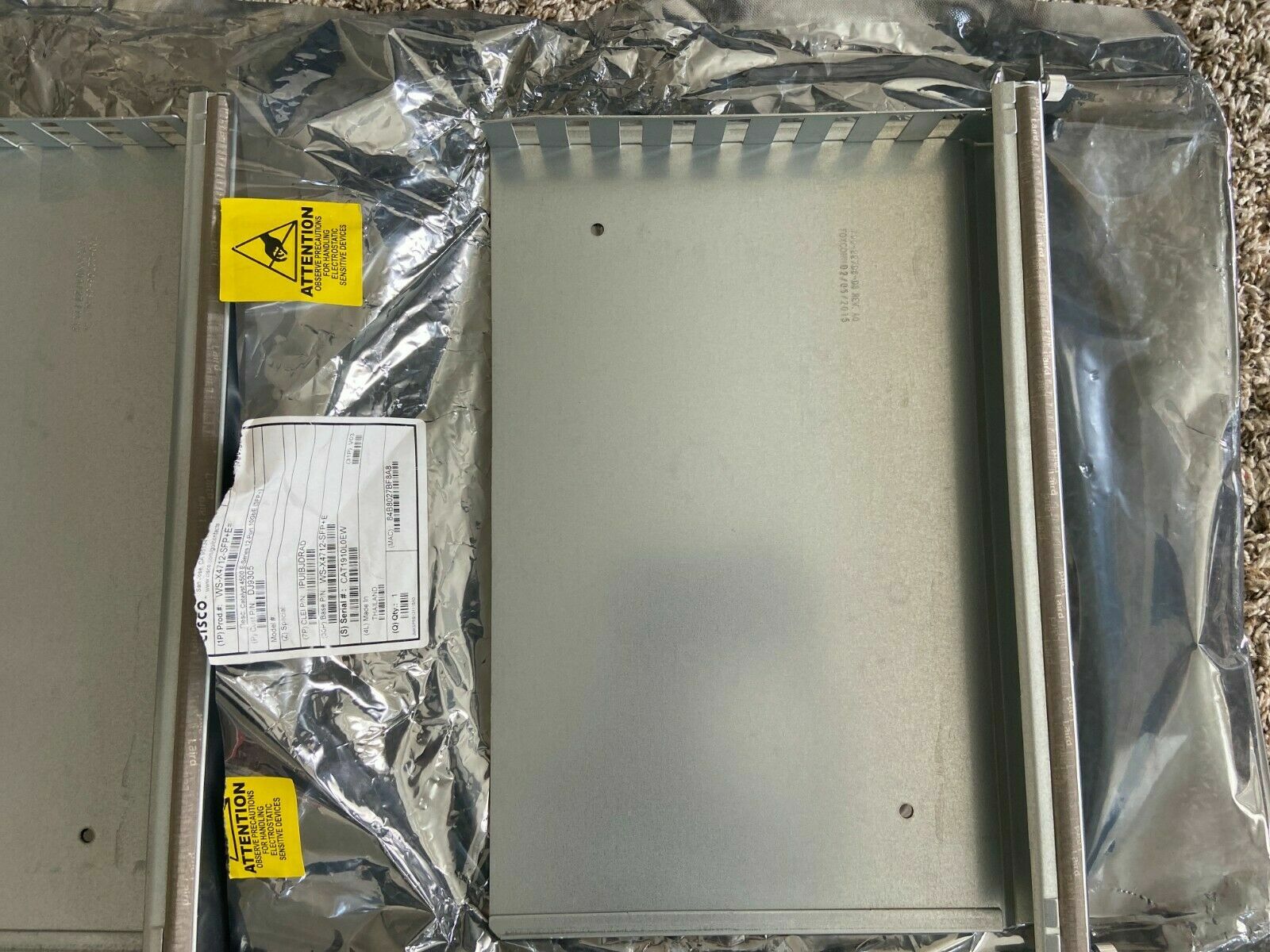 4x Cisco Blank Racks WS-X45-SUP7-E WS-X4712-SFP+E WS-X4748-RJ45-E WS-X4624-SFP-E