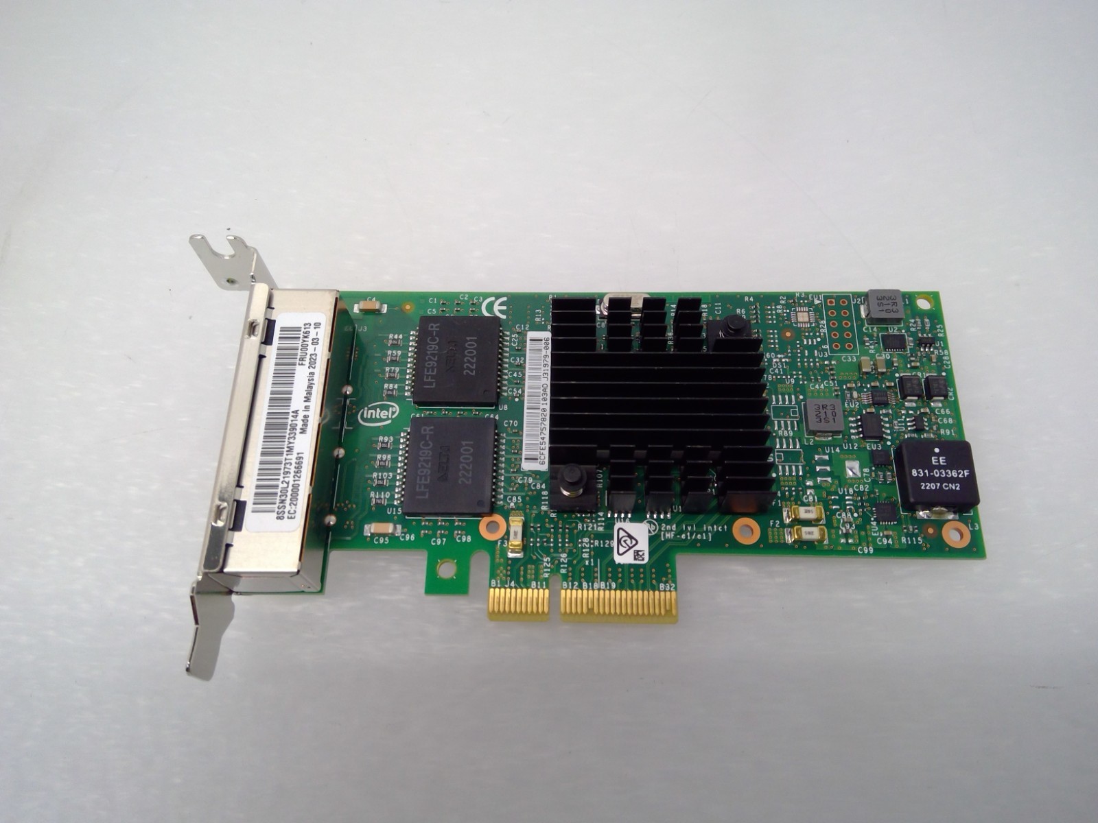 IBM Intel 00YK613 I350-T4 Quad-Port Gigabit PCIe x4 Network Adapter LP
