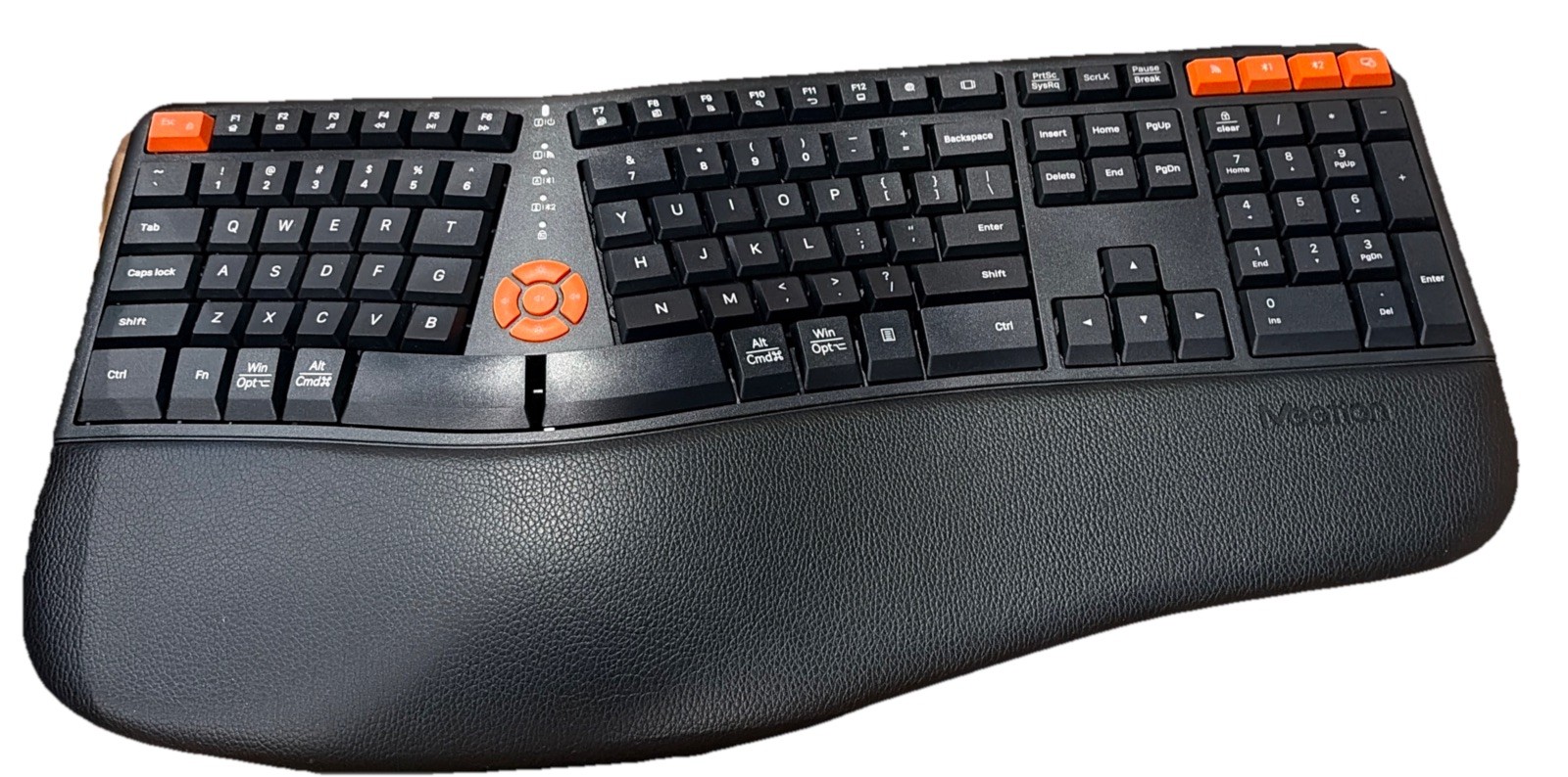 MEETION Ergonomic Keyboard, Black  DirectorW_2 dongle included *NO MOUSE*  