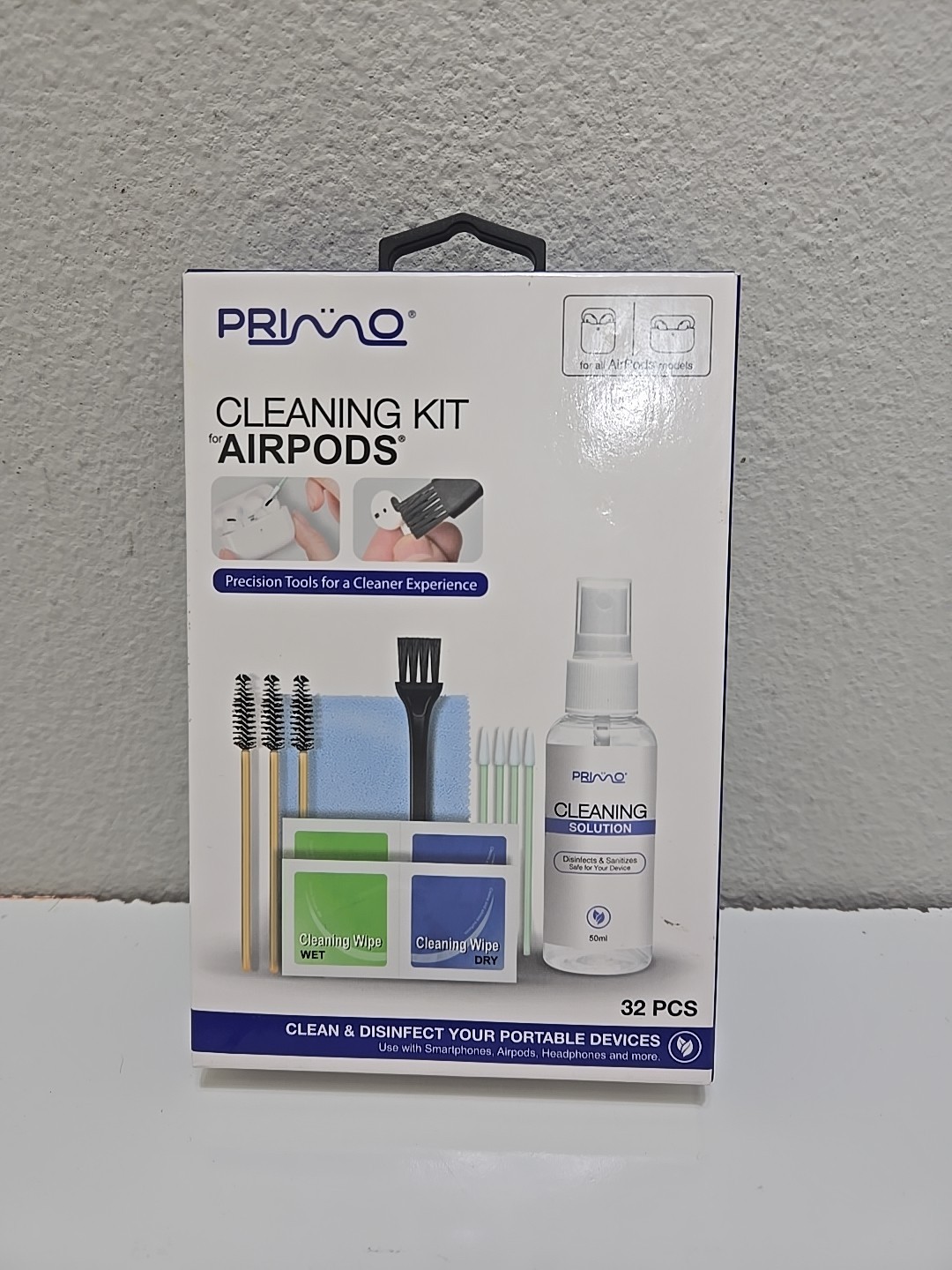 Primo Just Wireless 89117 Airpods 32-PC Cleaning Kit with Precision Tools