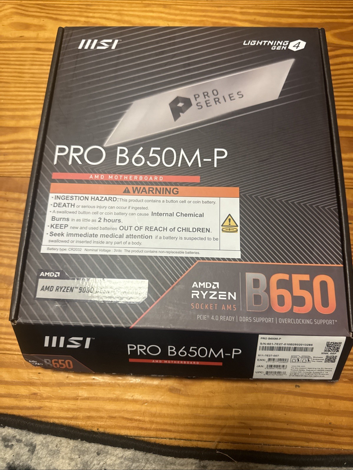 MSI Pro B650M-P AM5 mATX Motherboard