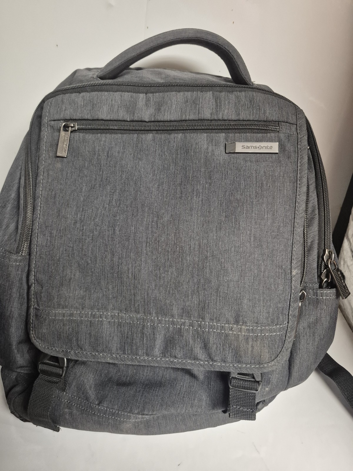 Samsonite Modern Utility Double Shot Laptop Backpack Charcoal Heather