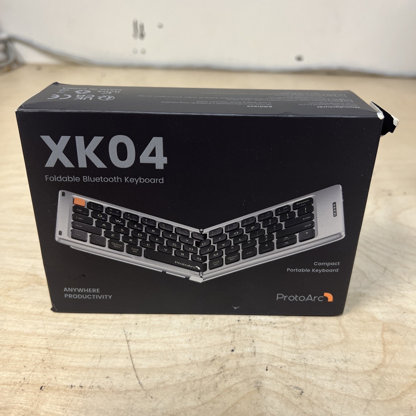 XK04 Foldable Bluetooth Keyboard, Compact Portable Keyboard, ProtoArc,...