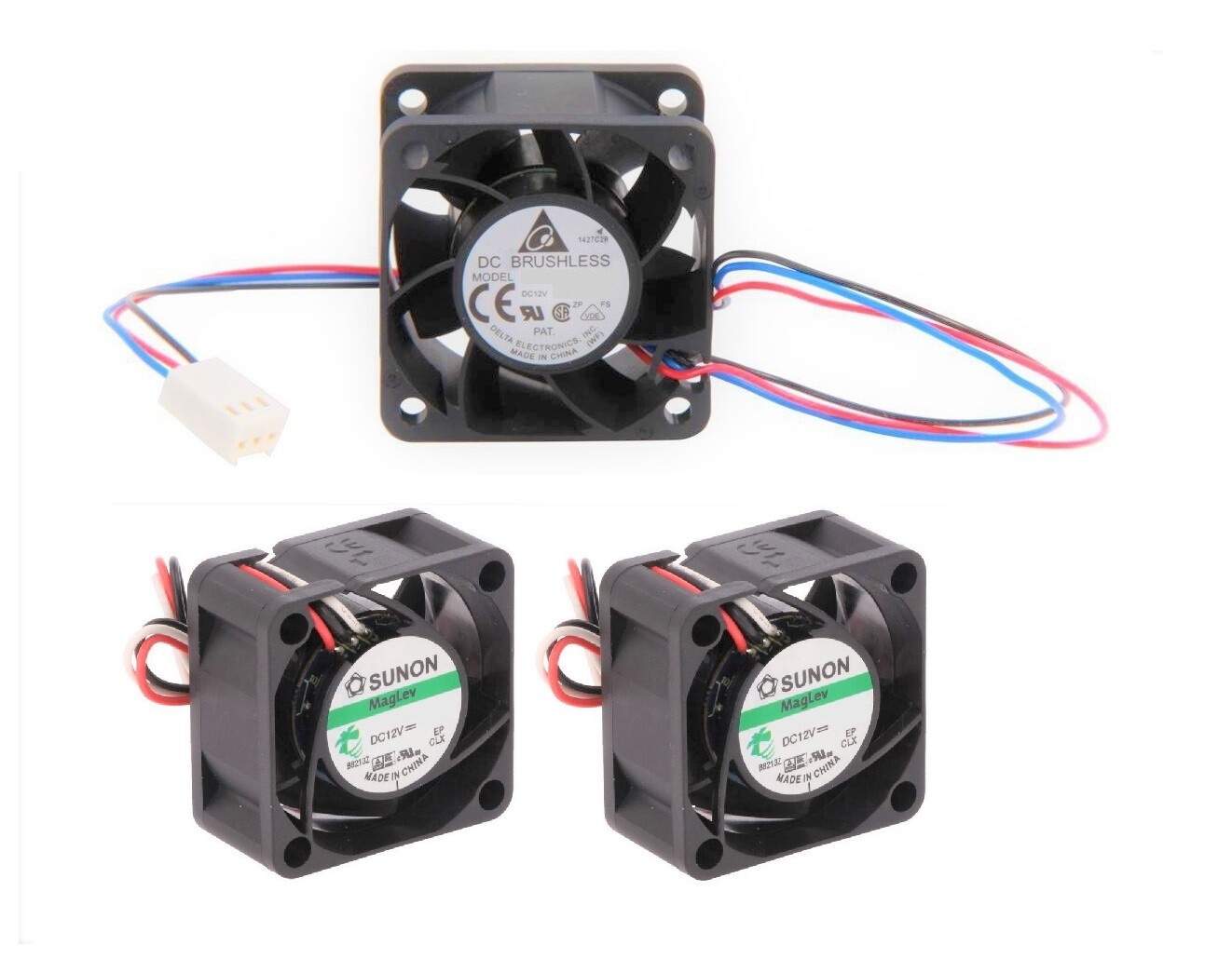 3x Quiet Version Cisco 2811 Router Replacement Fans, ACS-2811-FAN-KIT=