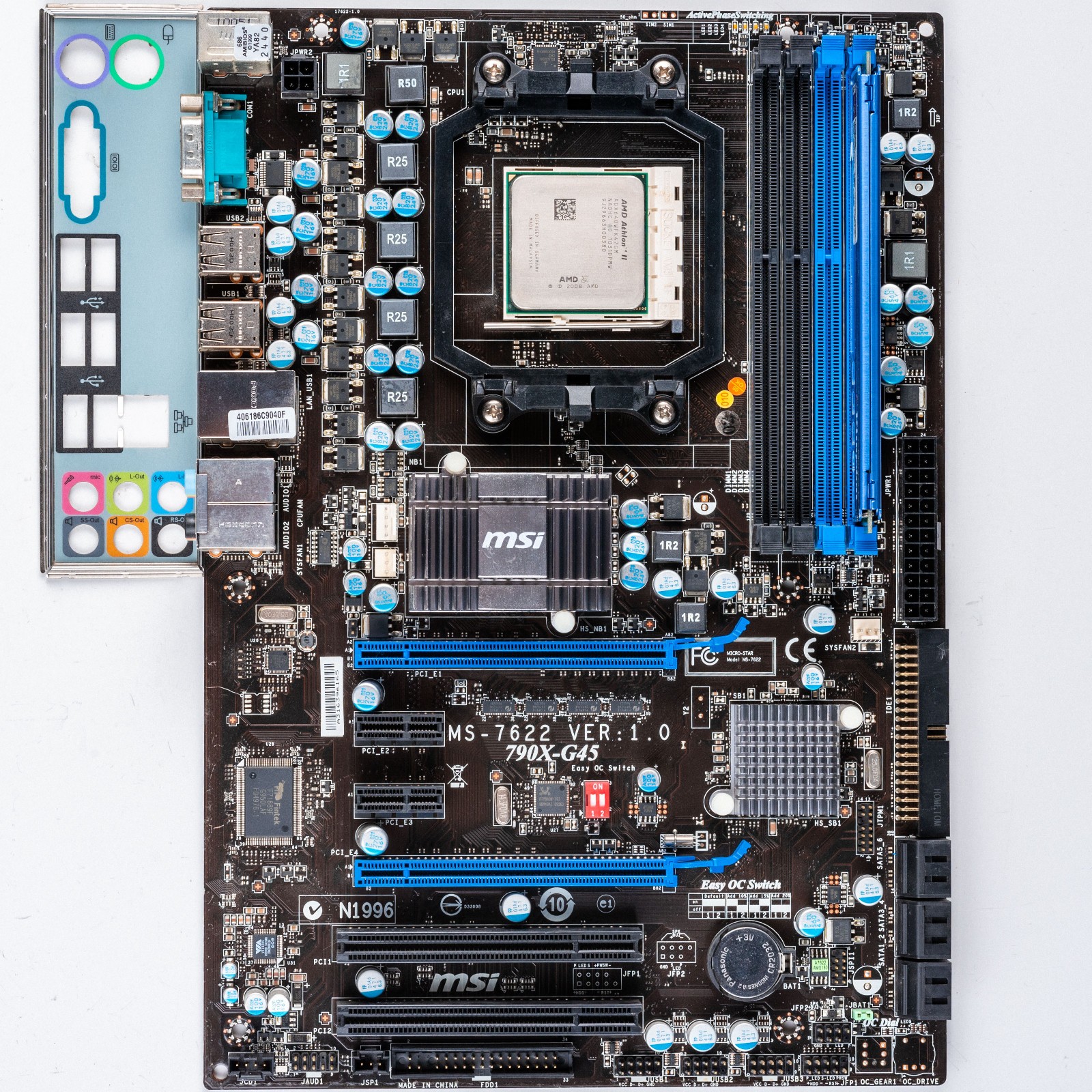 MSI 790X-G45 AM3 ATX Motherboard DDR3 AMD 790X Athlon II PCIe 2.0 6x SATA Serial