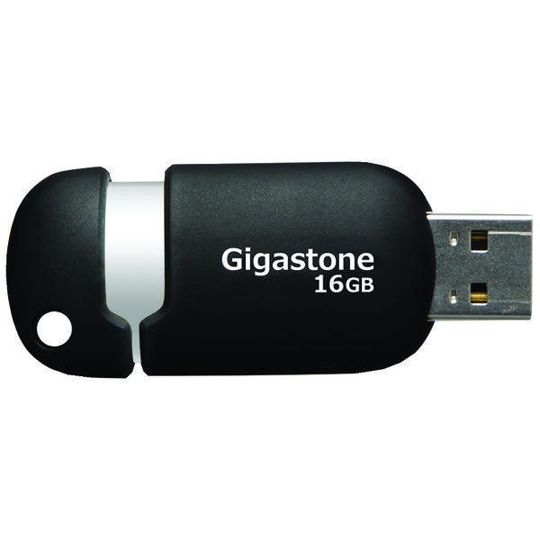 GS-Z16GCNBL-R GIGASTONE 16GB FLSH DRVE BLK