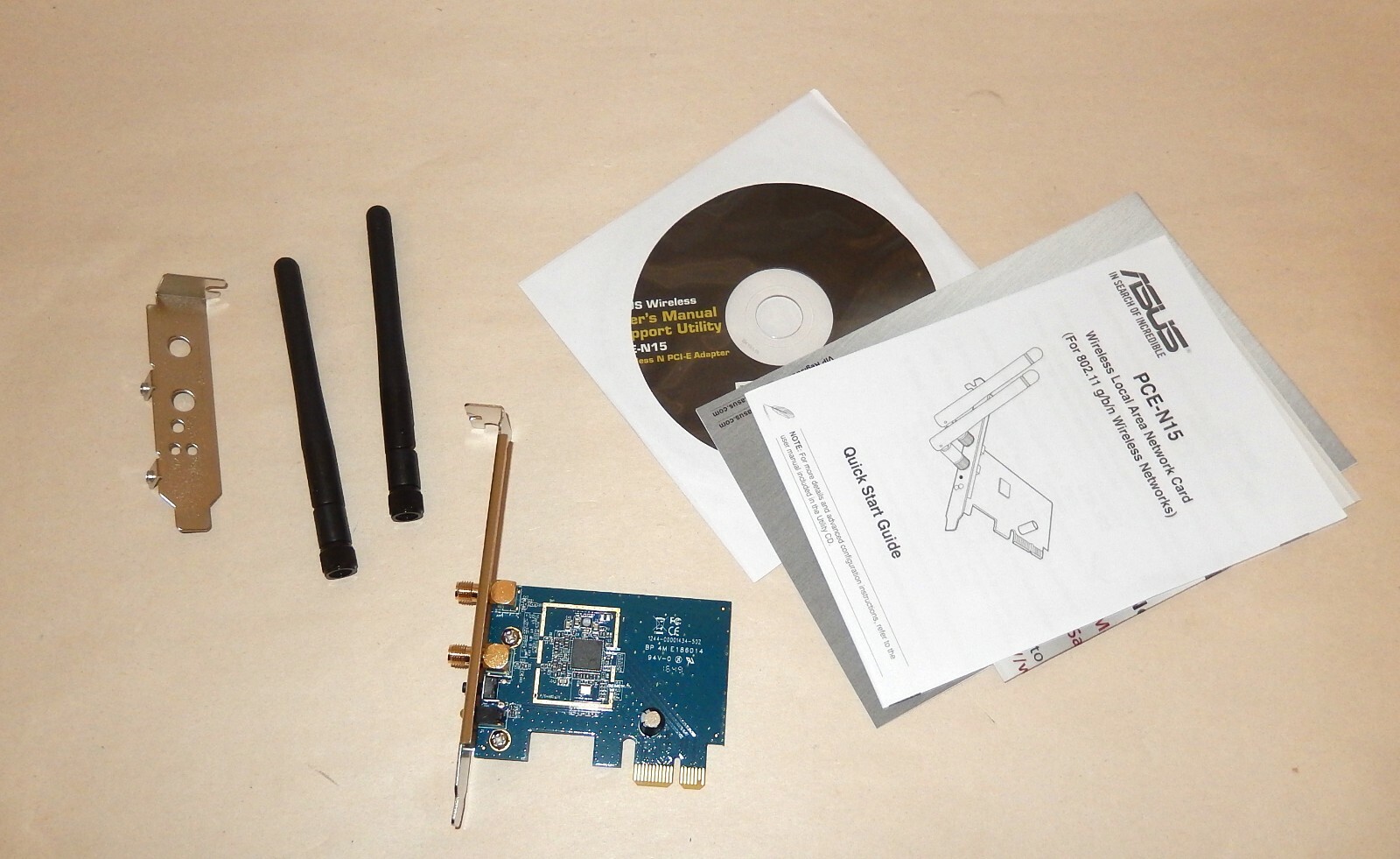ASUS(PCE-N15) maximum performance Wireless-N Network Adapter ( 300Mbps Transmit