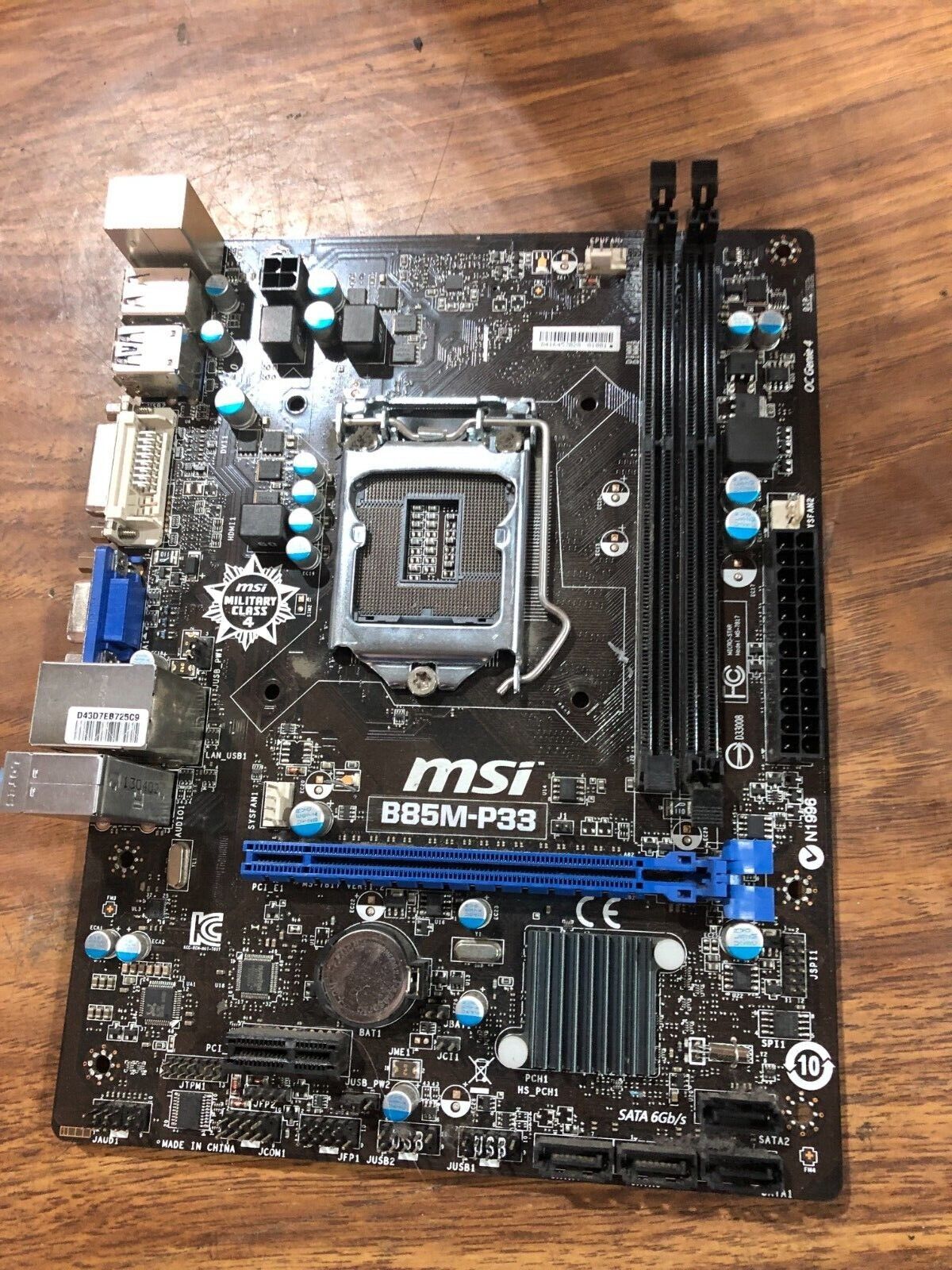  MSI B85M-P33 Intel B85 Motherboard 