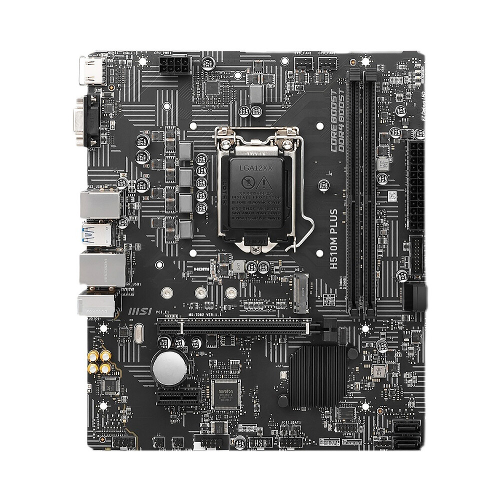 For MSI H510M PLUS Motherboard LGA1200 DDR4 VGA+DVI+ M-ATX Mainboard