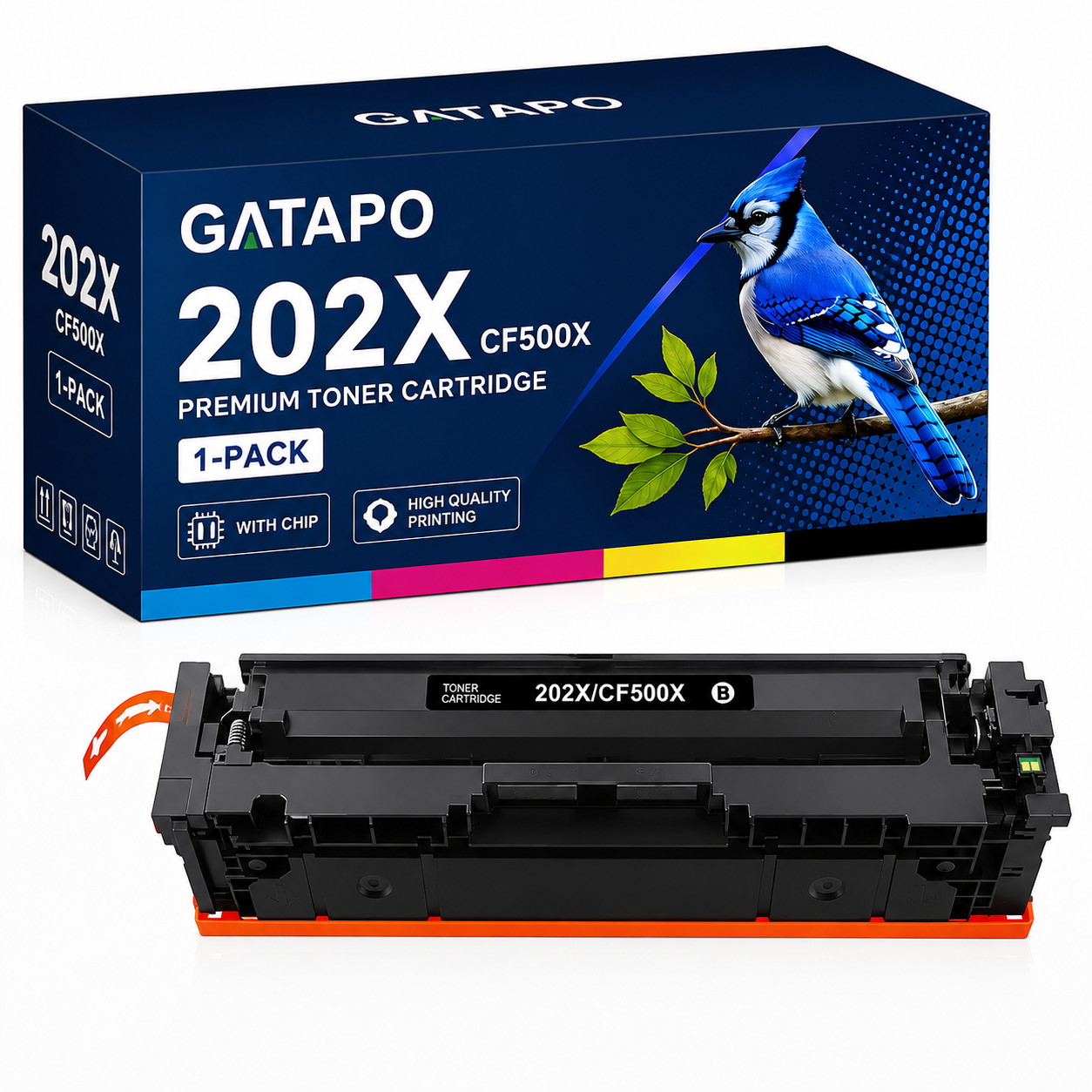 202X-CF500X-1BK  Toner for LaserJet Pro M281fdw M281cdw M254dn 202A