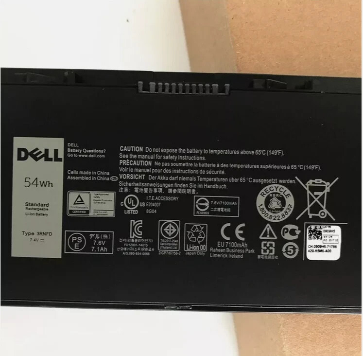 Genuine 54Wh 3RNFD Laptop Battery For Dell Latitude E7450 E7440 Series Notebook