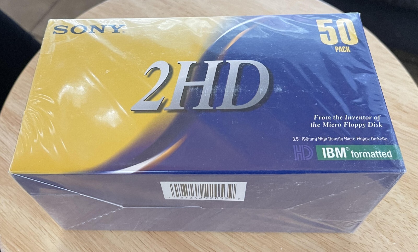 SONY 50MFD 2HD Double Sided 3.5" Diskettes IBM Formatted 50 pack NIB sealed