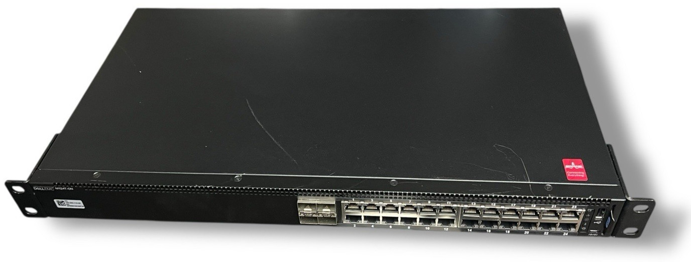 Dell EMC N1124T-ON 24-Port 1GbE 4-Port 10GbE SFP+ Switch w/ Ears E18W001