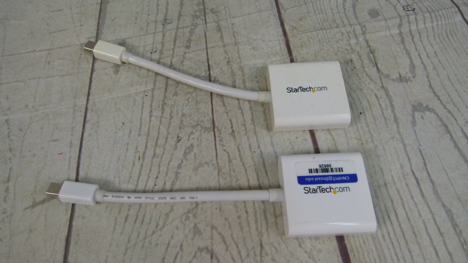 Lot of 2 - StarTech MDP2VGAW Mini DisplayPort to VGA Adapter