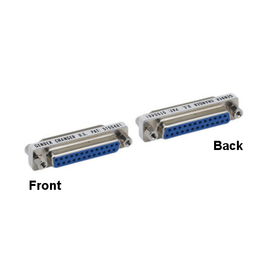 10PCS DB25 Female/Female Mini Adapter 25Pin Low Profile Changer Printer/Scanner
