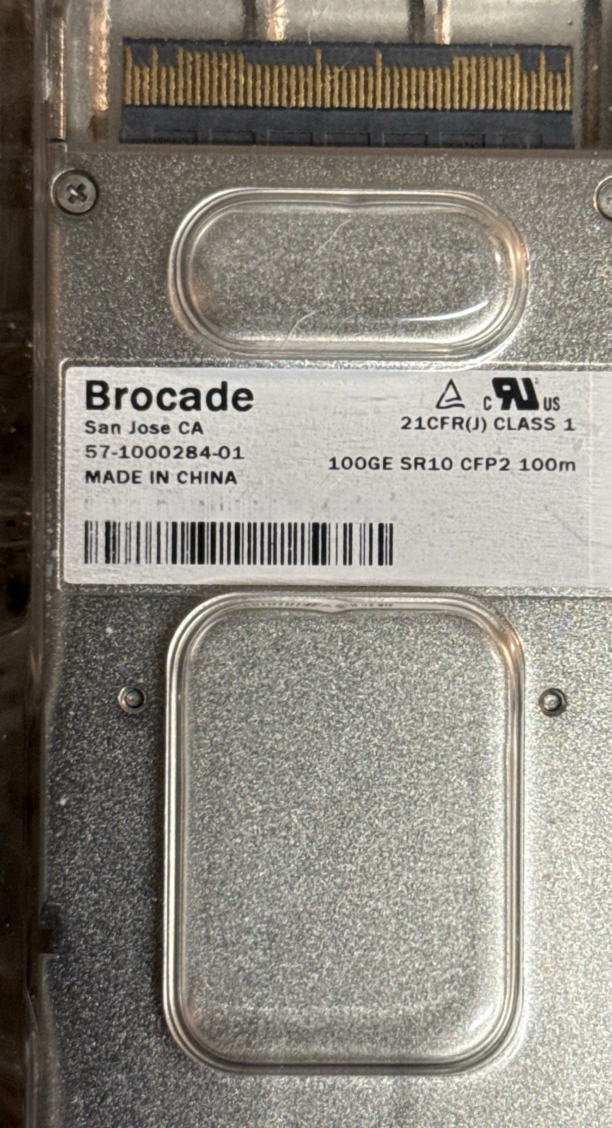 Brocade 100GE SR10 CFP2 100M Transceiver Module P/N: 57-1000284-01  NEW IN BOX