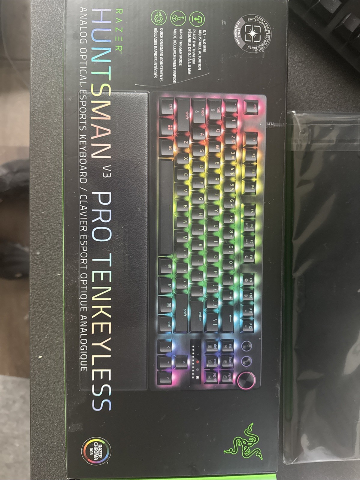 Razor Huntsman V3 Pro Mechanical Keyboard Adjustable Triggers
