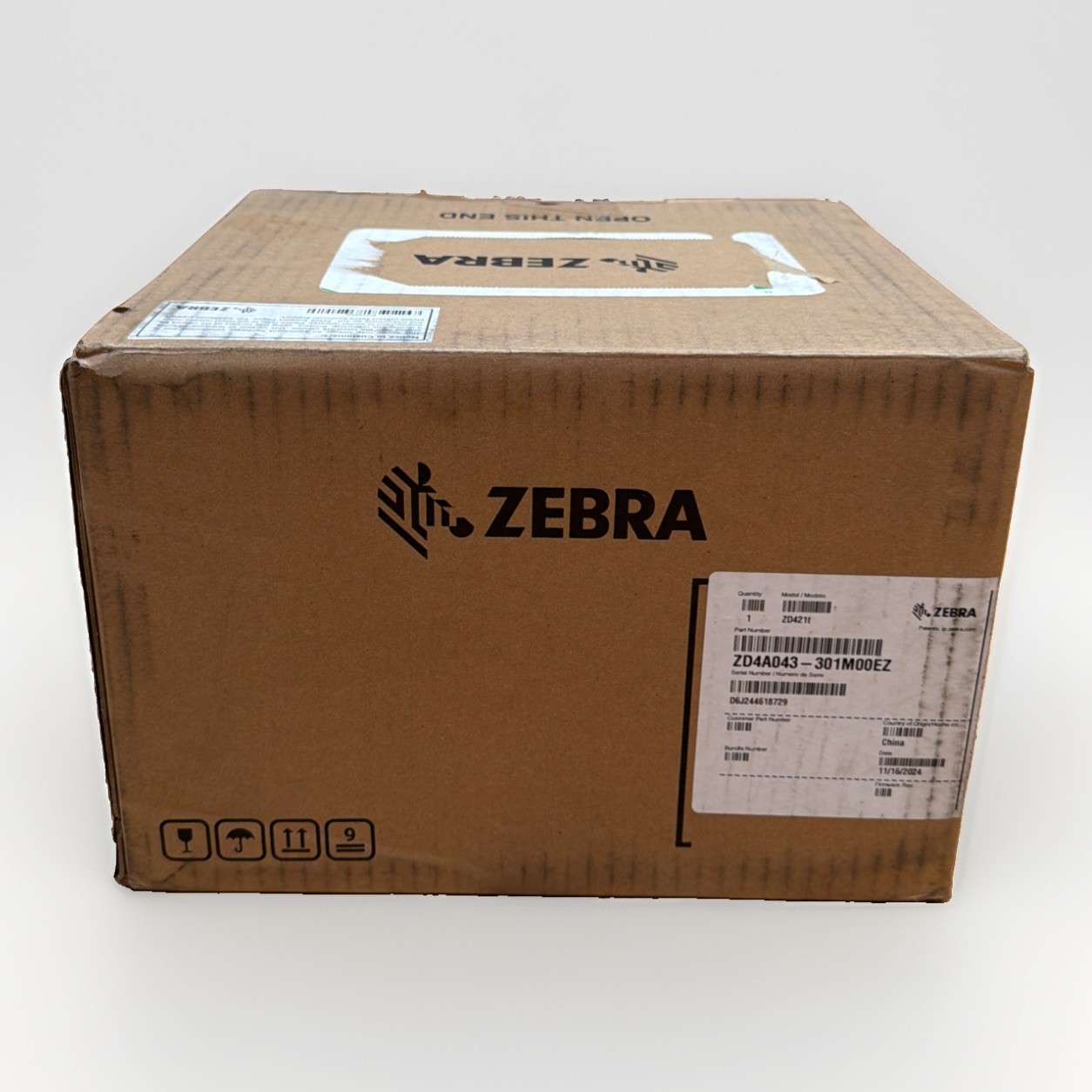Zebra ZD421T Desktop Dual Thermal Label Printer ZD4A043-301M00EZ New