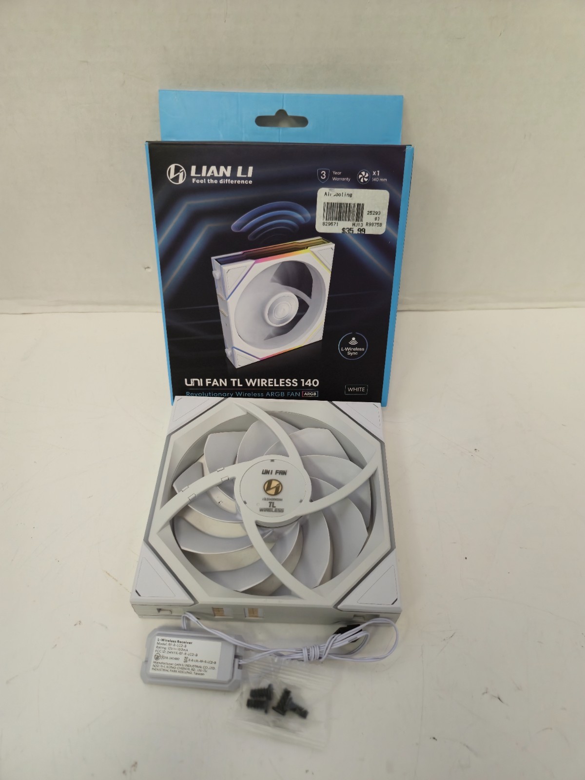 Untested Lian Li TL Wireless 140 - White - COMPLETE