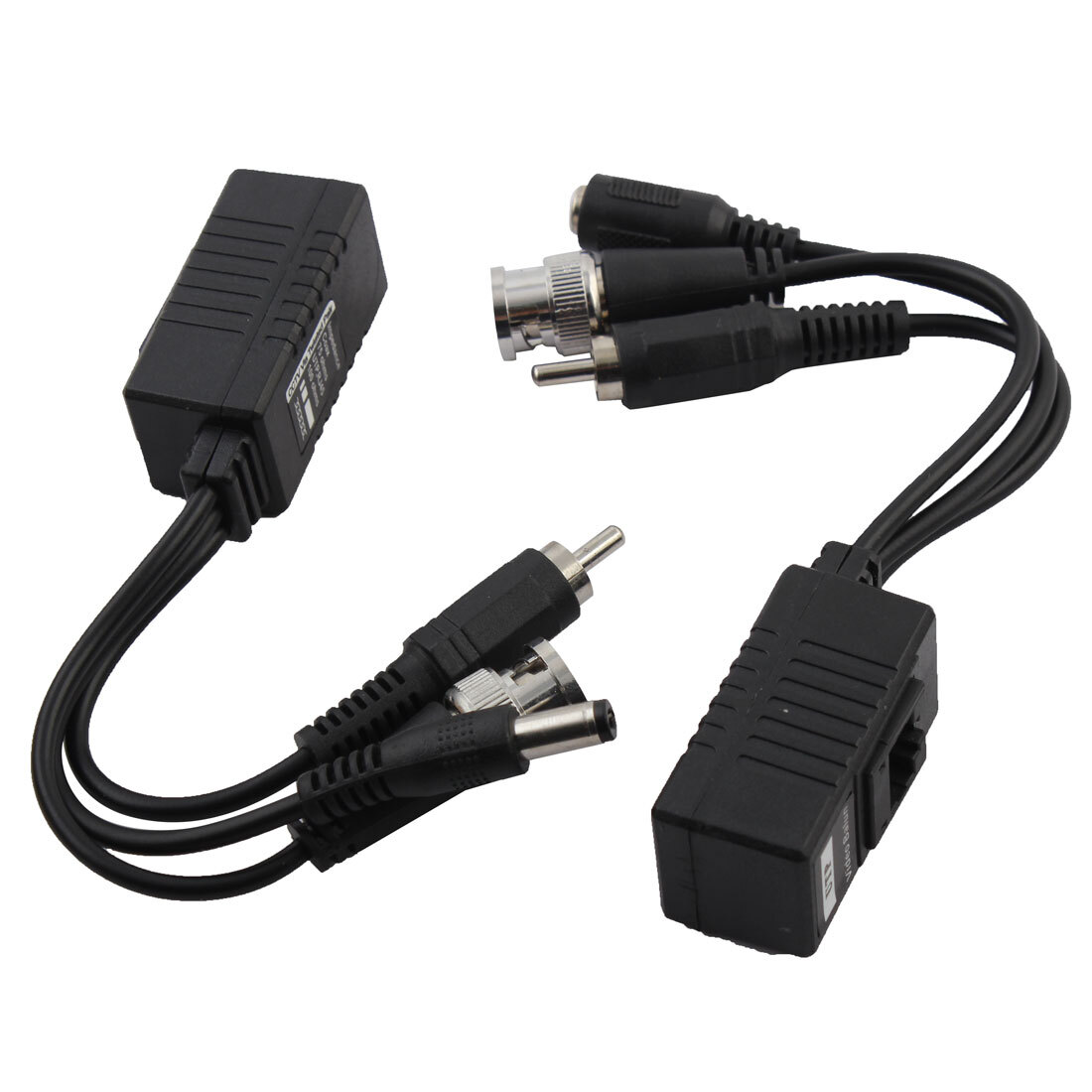 RCA BNC to RJ45 Power Audio Video Connector 2pcs for Closed Circuit TV Camera