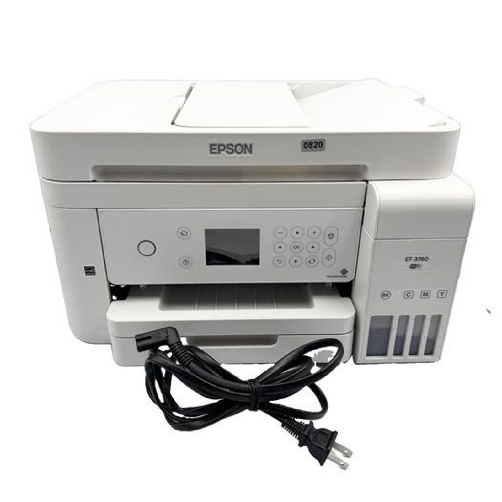 Epson EcoTank ET-3760 Wireless Color All-In-One Inkjet 15ppm 4800x1200 SEE DESK