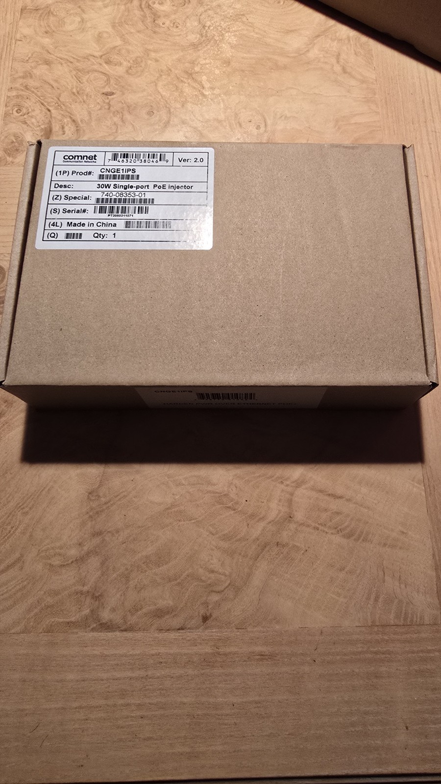 COMNET CNGE1IPS 30W SINGLE PORT POE INJECTOR NEW SEALED